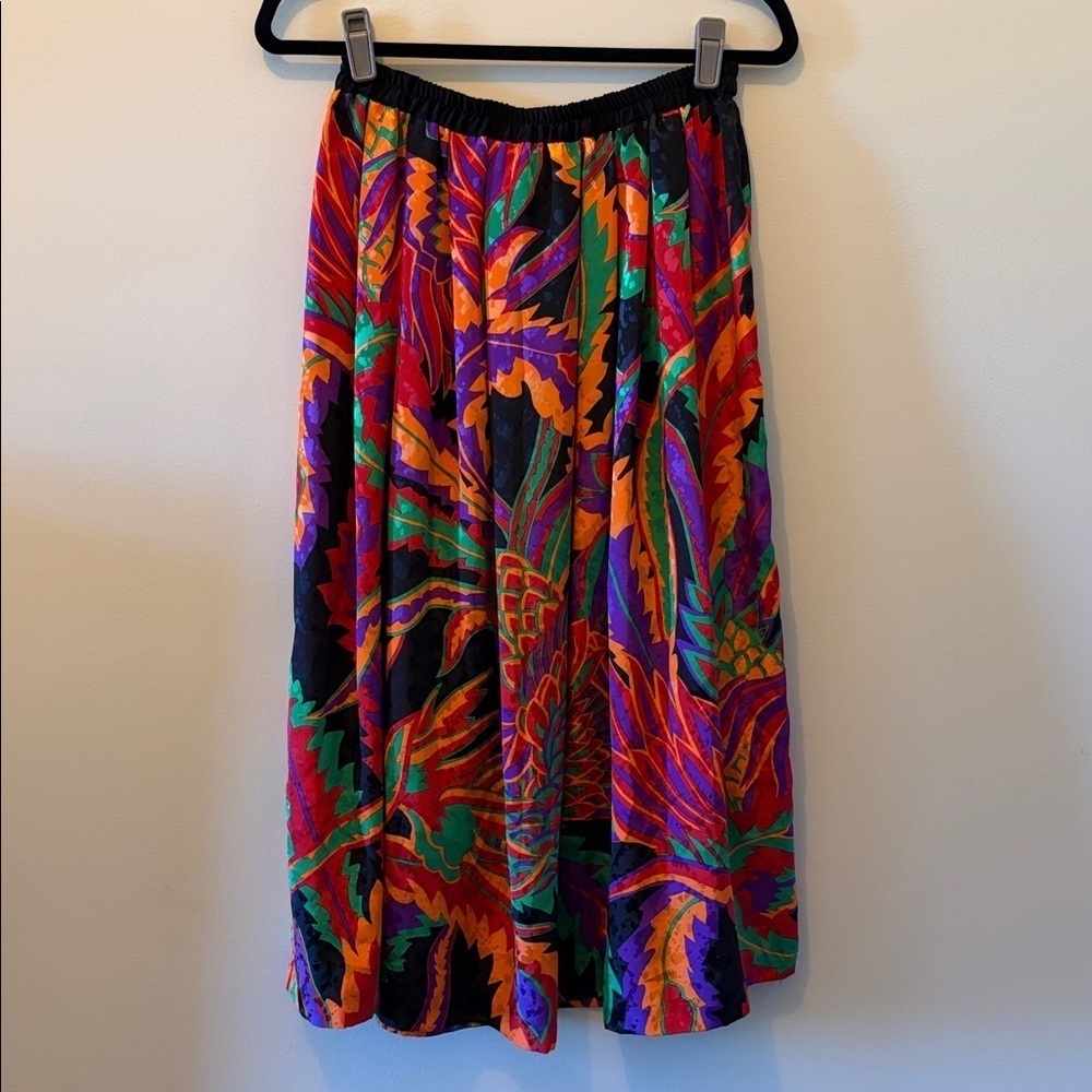 Vibrant Multicolor Vintage Women's Skirt SZ 12 - Picture 3 of 3